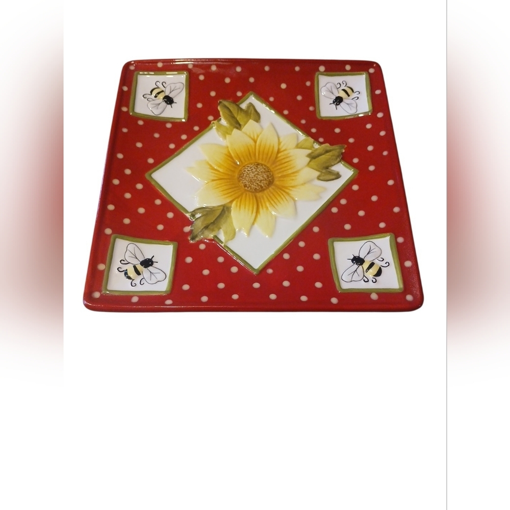 🌻Sunflower & Bee's Decirative Plate